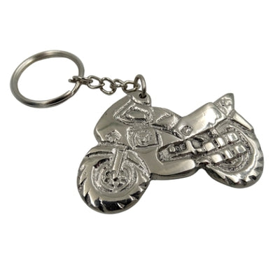 Metalen motorfietssleutelhanger MT203 met mogelijkheid tot personalisatie met gravure