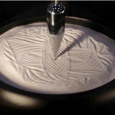 Zandpendel Sand Pendulum met gravure - inspirerende decoratie 38cm met kinetisch zand