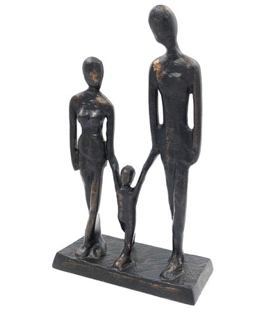 Gezin met kind decoratief beeldje DI-FIG-022
