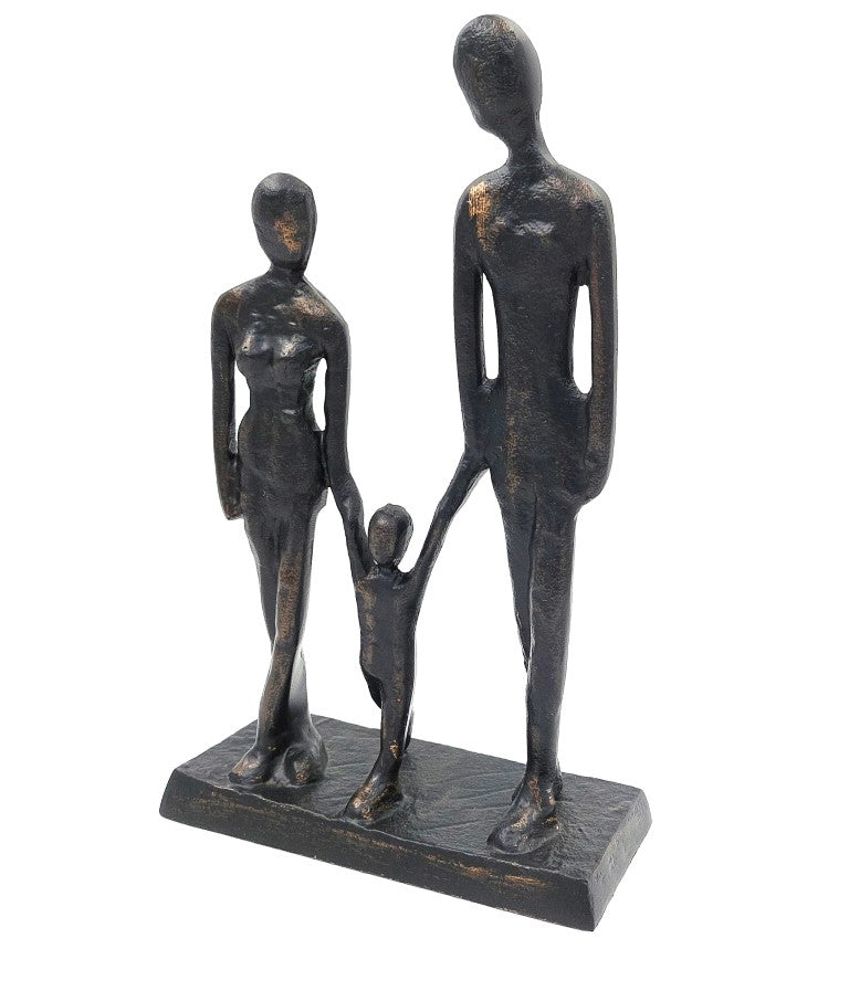 Gezin met kind decoratief beeldje DI-FIG-022