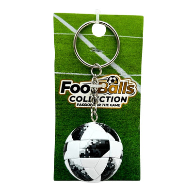 Sportieve sleutelhanger voetbal met gepersonaliseerde gravure