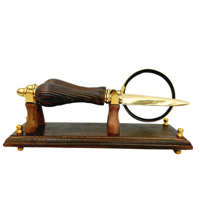 Stijlvolle retro bureauset met gravure