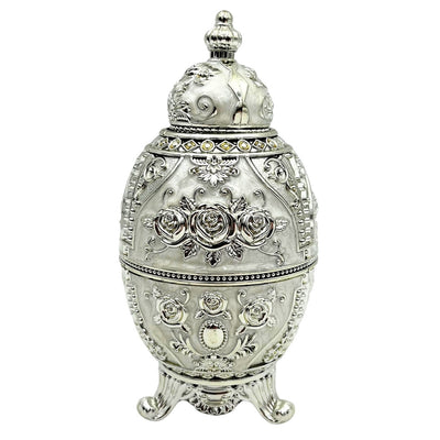 Zilveren Fabergé-ei, te openen, met graveermogelijkheid