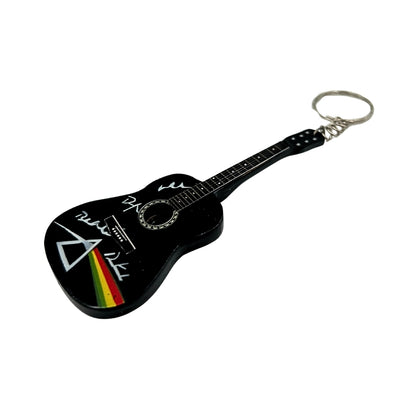 Sleutelhanger in de vorm van een gitaar van hout in Pink Floyd-stijl - Tribute - DSOM