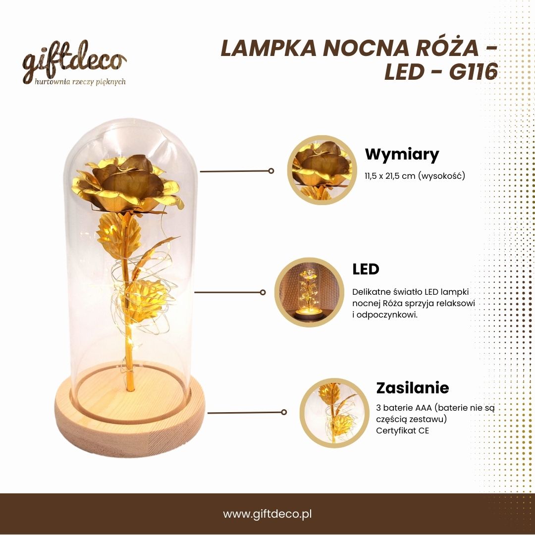 LED-nachtlampje Roos met mogelijkheid tot personalisatie door gravure, romantisch cadeau, hoogte 21,5 cm, zacht licht, ideale decoratie voor de slaapkamer