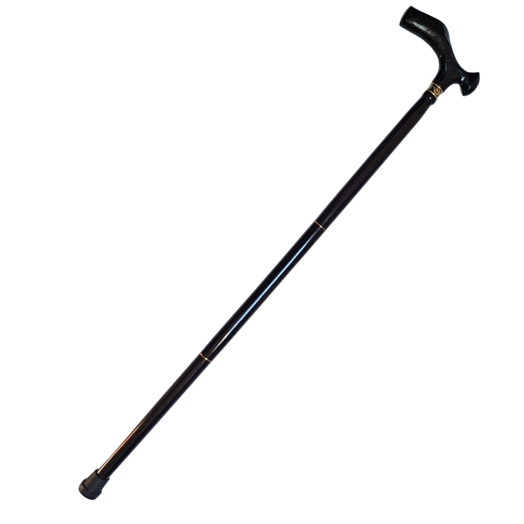 Elegante opvouwbare wandelstok met metalen handvat