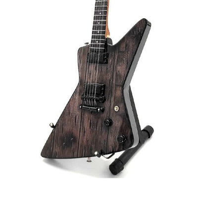 Minigitaar Metallica James Hetfield MGT-8860 met gravure - Mahoniehouten decoratie 27,5 cm als cadeau voor rockfans en verzamelaars