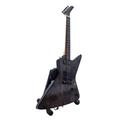 Minigitaar Metallica James Hetfield MGT-8860 met gravure - Mahoniehouten decoratie 27,5 cm als cadeau voor rockfans en verzamelaars