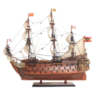 Exclusief model van het zeilschip San Felipe – SF4, mogelijkheid tot personalisatie door gravure