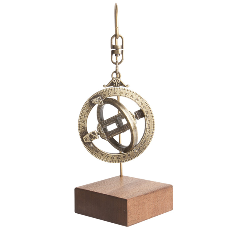 Miniatuur-zonnewijzer H89 met astronomische ringen