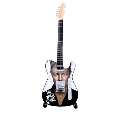 Mini-verzamelaarsgitaar David Bowie MGT-8976 met gravure