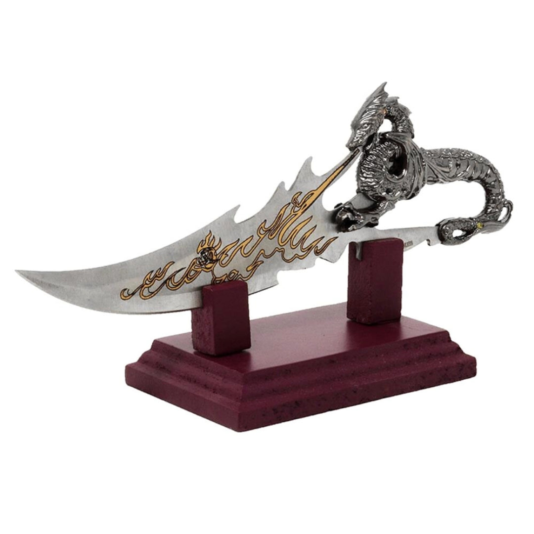 Decoratieve dolk draak 19 cm met mogelijkheid tot personalisatie met gravure