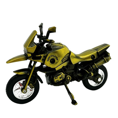 Model van metalen motorfiets HJ1 in donkergroene kleur met mogelijkheid tot personalisatie met gravure