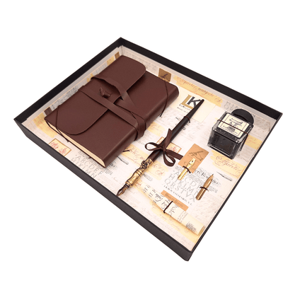 Exclusieve kalligrafieset met notitieboek