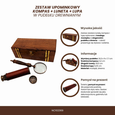 Exclusieve retro cadeauset met gravure