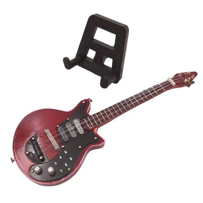 Mini-gitaar 15cm in Brian May-stijl met personaliseerbare gravure
