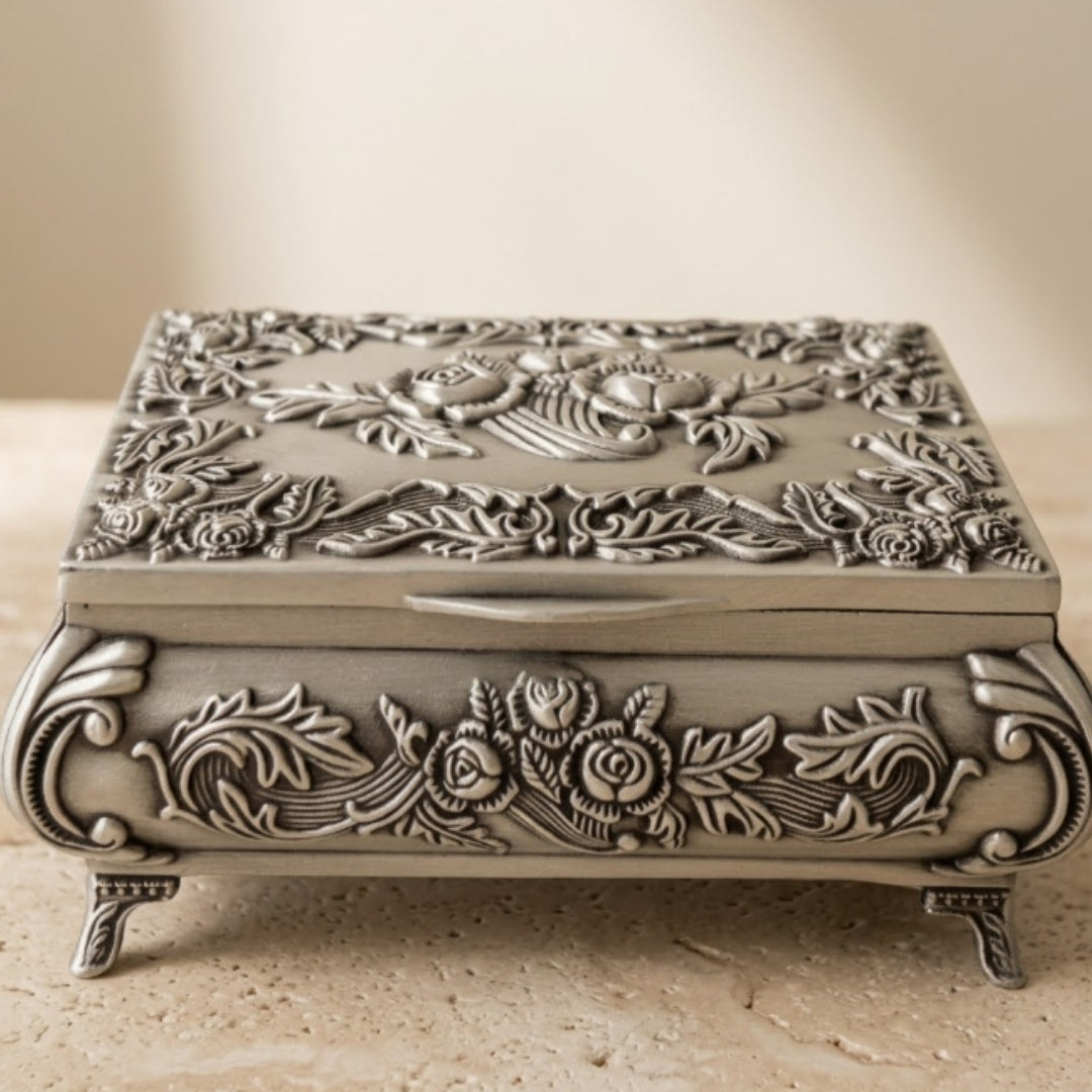Decoratief metalen kistje 2075 met gravure