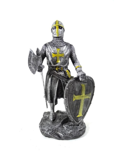 Ridderfiguur - kruisvaarder 18cm met mogelijkheid tot personalisatie met gravure