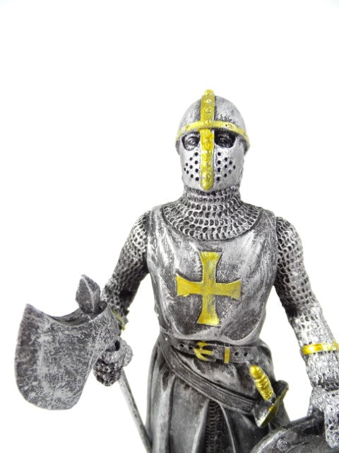 Ridderfiguur - kruisvaarder 18cm met mogelijkheid tot personalisatie met gravure