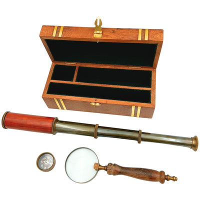 Exclusieve retro cadeauset met gravure