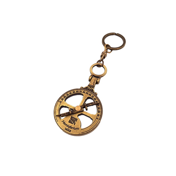 Maritieme sleutelhanger astrolabium H82 met gepersonaliseerde gravure - ideaal cadeau voor liefhebbers van astronomie, diameter 45 mm, gemaakt van zamak - stijlvol accessoire voor sleutels