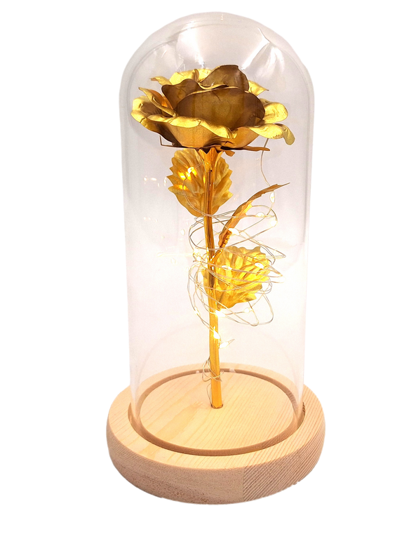 LED-nachtlampje Roos met mogelijkheid tot personalisatie door gravure, romantisch cadeau, hoogte 21,5 cm, zacht licht, ideale decoratie voor de slaapkamer