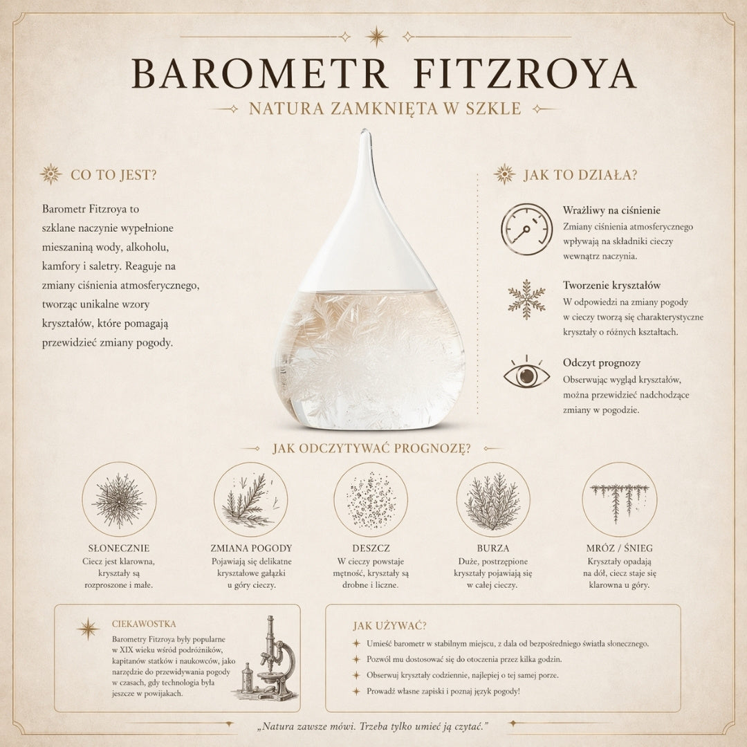 FitzRoy stormbarometer-globe met mogelijkheid tot graveren - elegante bureaudecoratie van glas en hout, hoogte 18,5 cm