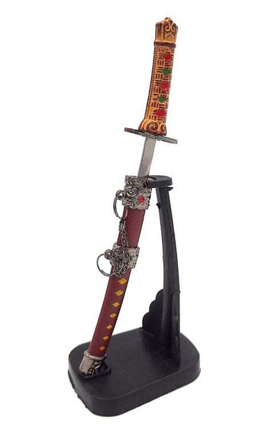 Katana - briefopener SW-199 met mogelijkheid tot personalisatie met gravure, ideaal als cadeau, hoogte 18 cm, decoratieve schede inbegrepen