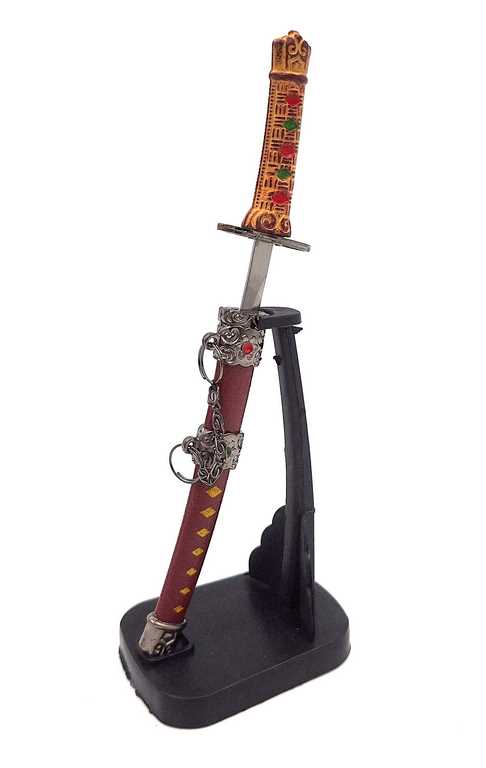 Katana - briefopener SW-199 met mogelijkheid tot personalisatie met gravure, ideaal als cadeau, hoogte 18 cm, decoratieve schede inbegrepen