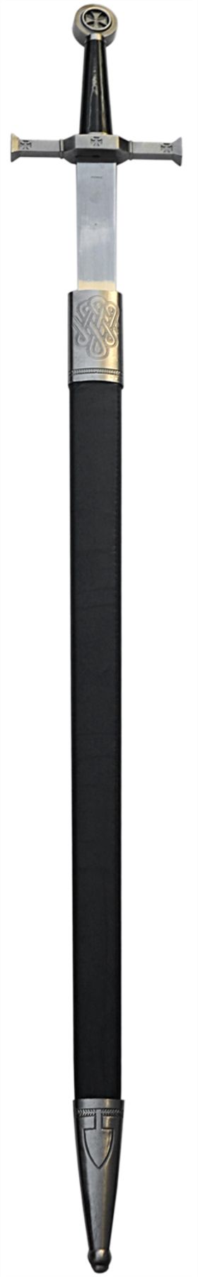 Stalen ridderzwaard 84 cm in schede - replica SW-114 met mogelijkheid tot personalisatie met gravure