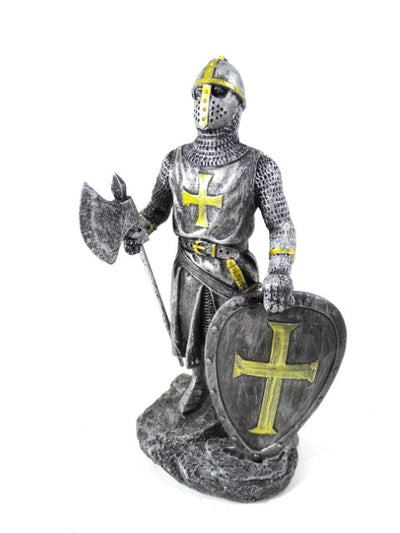 Ridderfiguur - kruisvaarder 18cm met mogelijkheid tot personalisatie met gravure