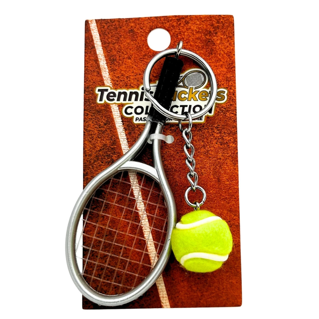 Sportieve sleutelhanger tennisracket met mogelijkheid tot graveren