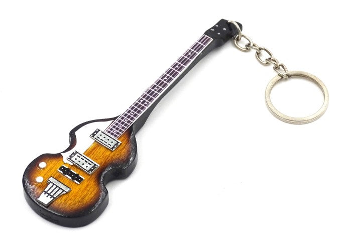 Sleutelhanger in de vorm van een basgitaar van The Beatles