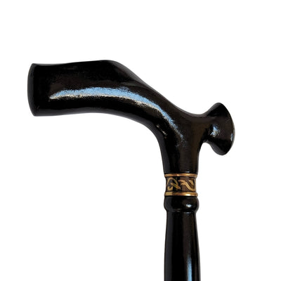 Elegante opvouwbare wandelstok met metalen handvat