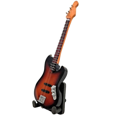 Decoratieve mini-gitaar 15 cm op standaard met mogelijkheid tot personalisatie met gravure