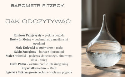 FitzRoy-stormbarometer - druppel Storm Glass met mogelijkheid tot personalisatie met gravure - elegant cadeau in druppelvorm, hoogte 11 cm, glazen vat met unieke kristallen die reageren op weersveranderingen