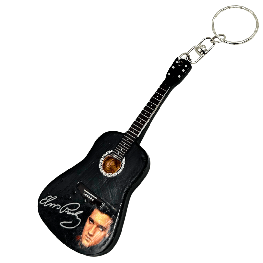 Elvis Presley Tribute-gitaarsleutelhanger met gravure