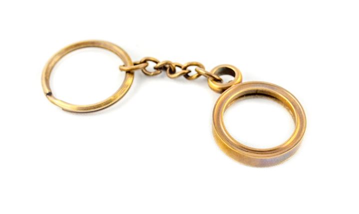 Loep-sleutelhanger Key-0094 met mogelijkheid tot graveren