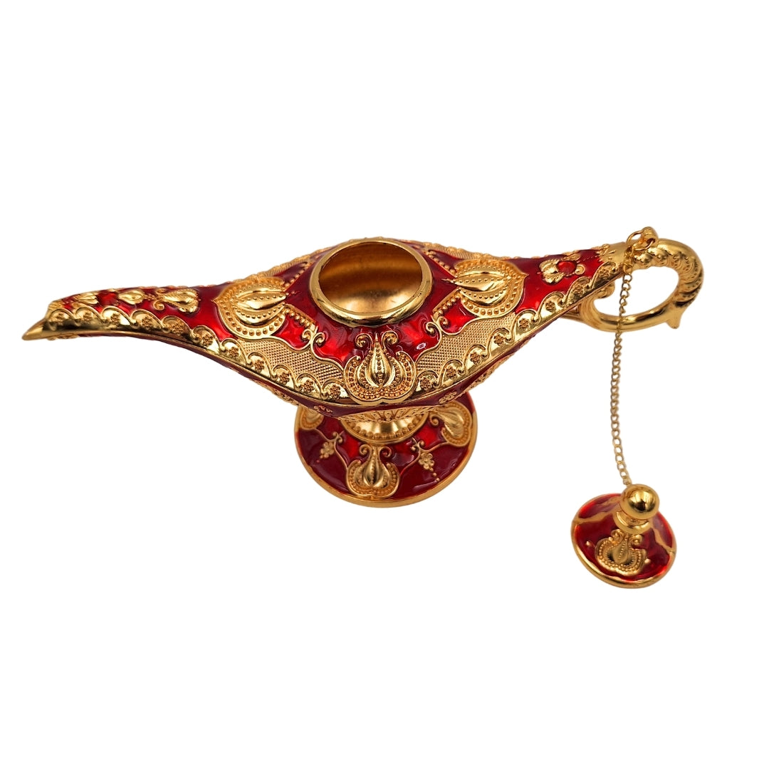 Aladdinslamp LAR met prachtige gouden versieringen, 22 x 7 x 11 cm