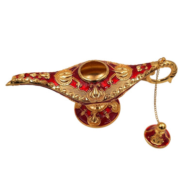 Aladdinslamp LAR met prachtige gouden versieringen, 22 x 7 x 11 cm