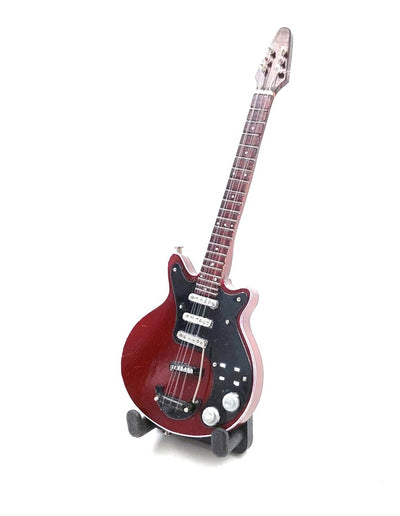 Mini-gitaar 15cm in Brian May-stijl met personaliseerbare gravure