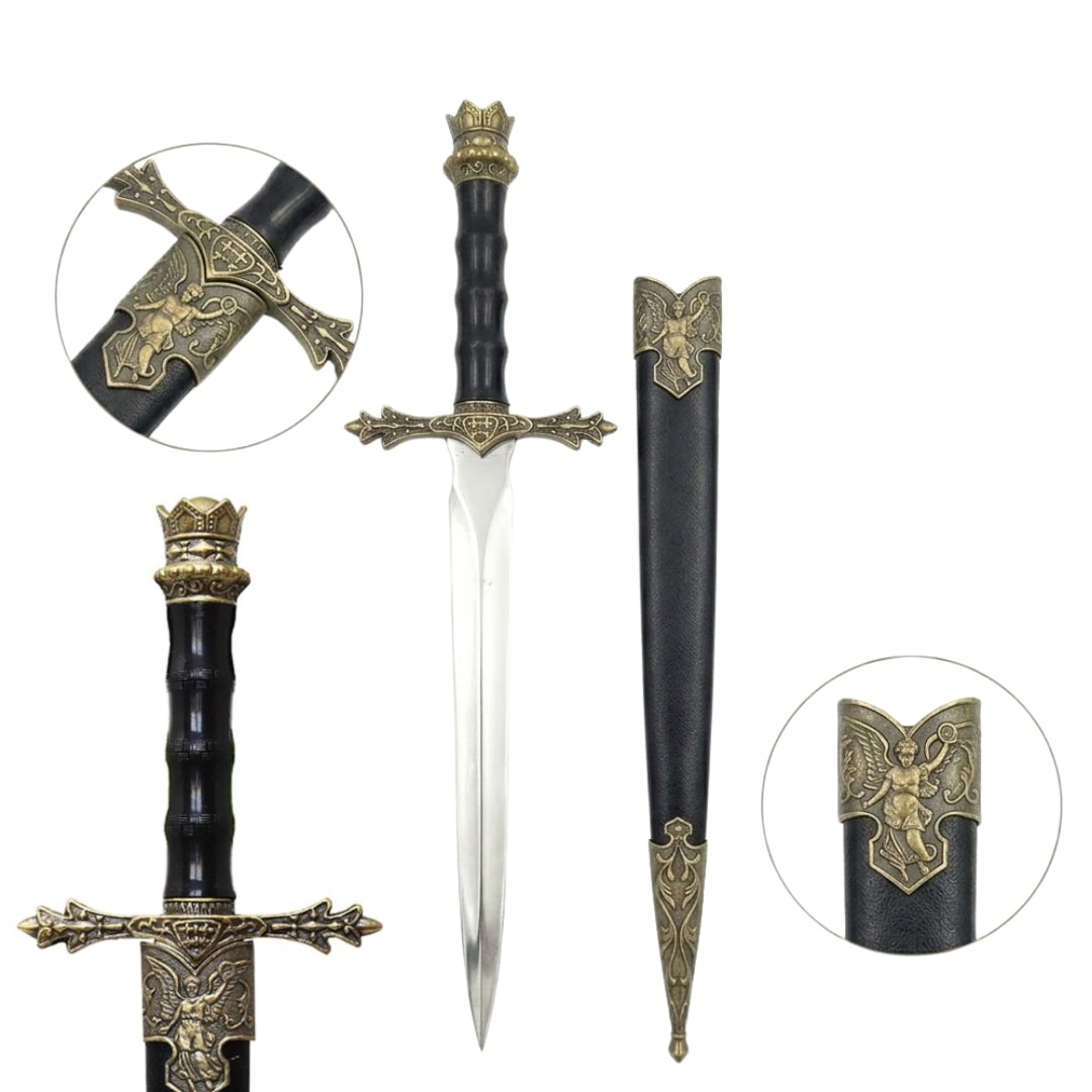 Ridderdolk 34cm decoratieve replica met mogelijkheid tot gravure