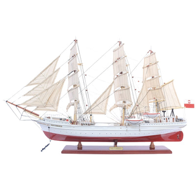 Exclusief model van het zeilschip Dar Pomorza 82 cm met mogelijkheid tot personalisatie door gravure