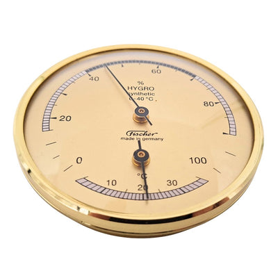 Fischer 123TMS hygrometer en thermometer voor thuis met mogelijkheid tot personalisatie door gravure