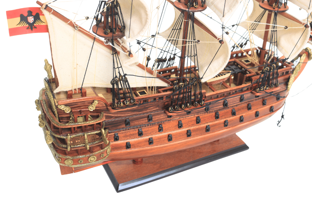 Exclusief model van het zeilschip San Felipe – SF4, mogelijkheid tot personalisatie door gravure