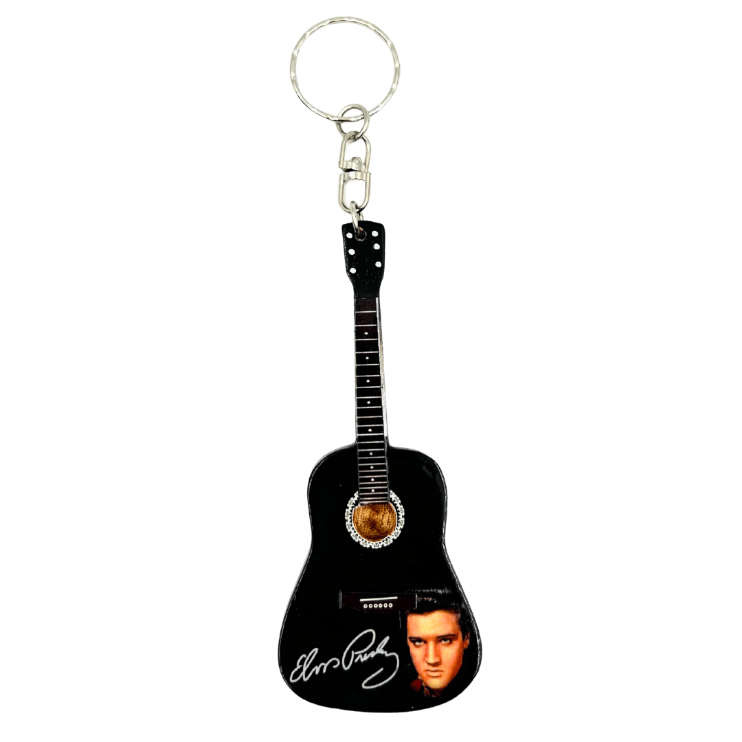 Elvis Presley Tribute-gitaarsleutelhanger met gravure