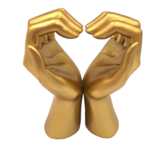 Gouden decoratief beeldje Glamour