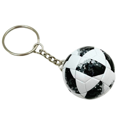Sportieve sleutelhanger voetbal met gepersonaliseerde gravure