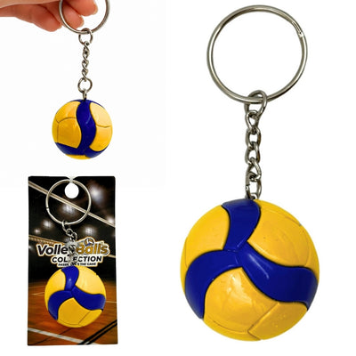Sportieve sleutelhanger volleybal met gravure