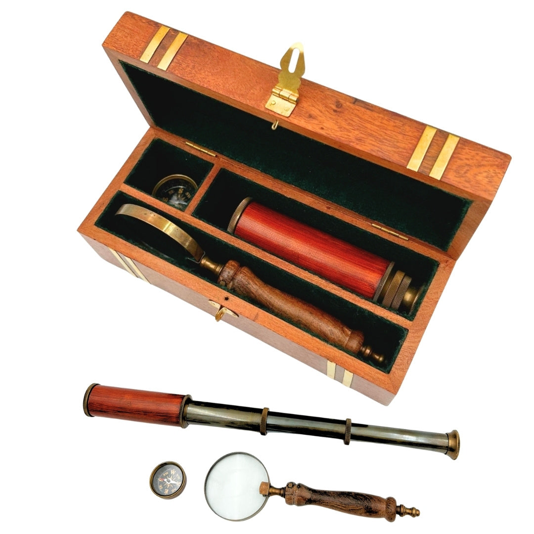 Exclusieve retro cadeauset met gravure